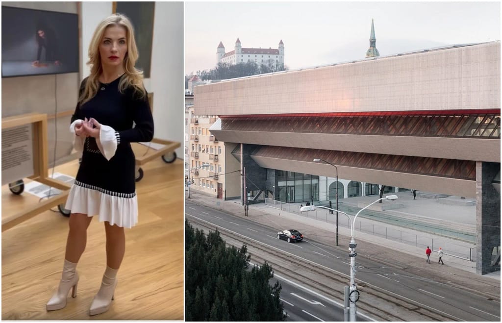 Ministerka kultúry Martina Šimkovičová v Slovenskej národnej galérii