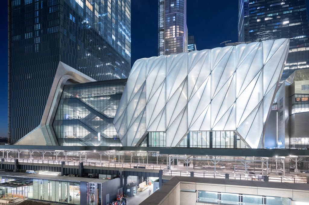 The Shed Hudson Yards New York Diller Scofidio Renfro architektúra Frieze New York 2026