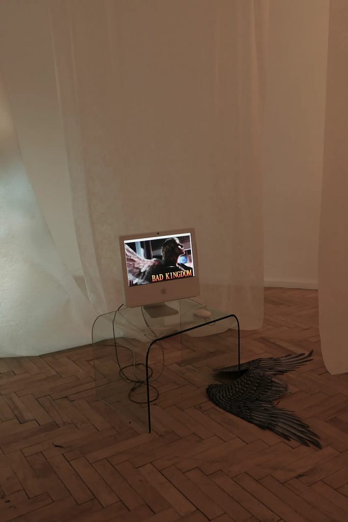 Artwork installation Finally Landing Galéria Medium Bratislava