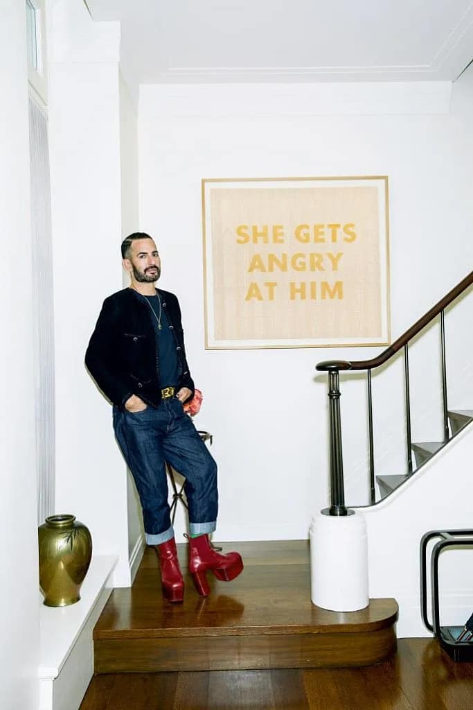Marc Jacobs s dielom Eda Ruscha „She Gets Angry at Him“, Sotheby’s New York