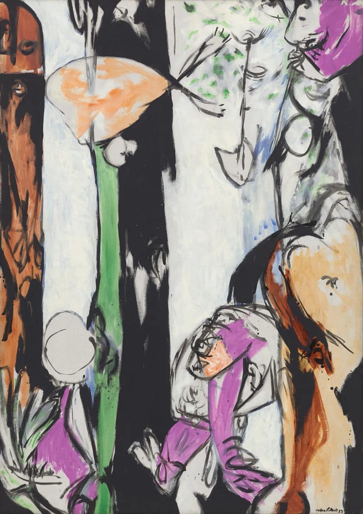 Jackson Pollock, Easter and the Totem, 1953, olej na plátne, Museum of Modern Art MoMA, New York