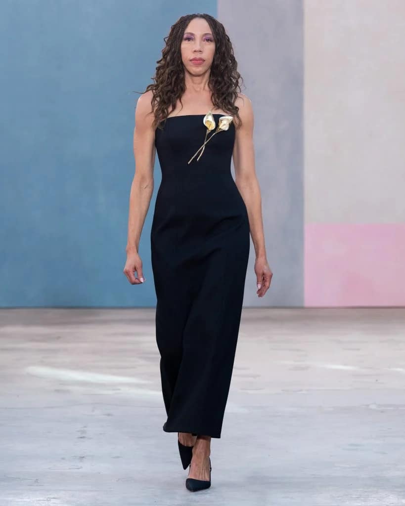 Amy Sherald na prehliadke Carolina Herrera Fall 2026