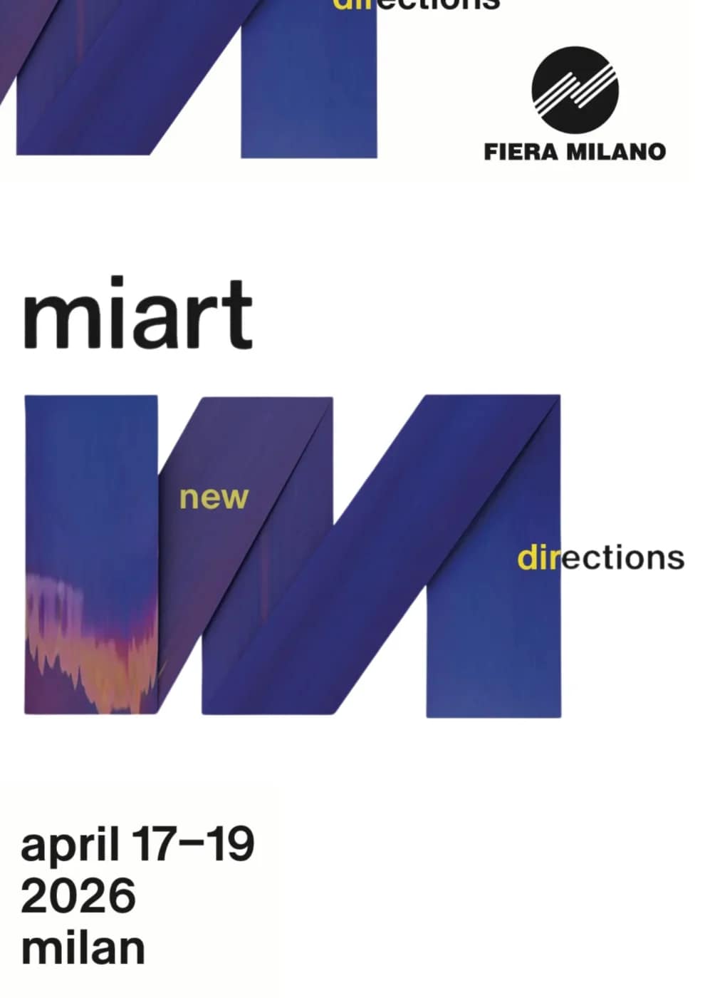 miart 2026 New Directions visual identity Milan art fair